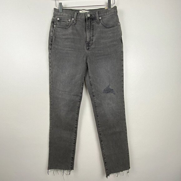 MADEWELL | The Perfect Vintage Jean Black Knee Rip 26 - Picture 4 of 11